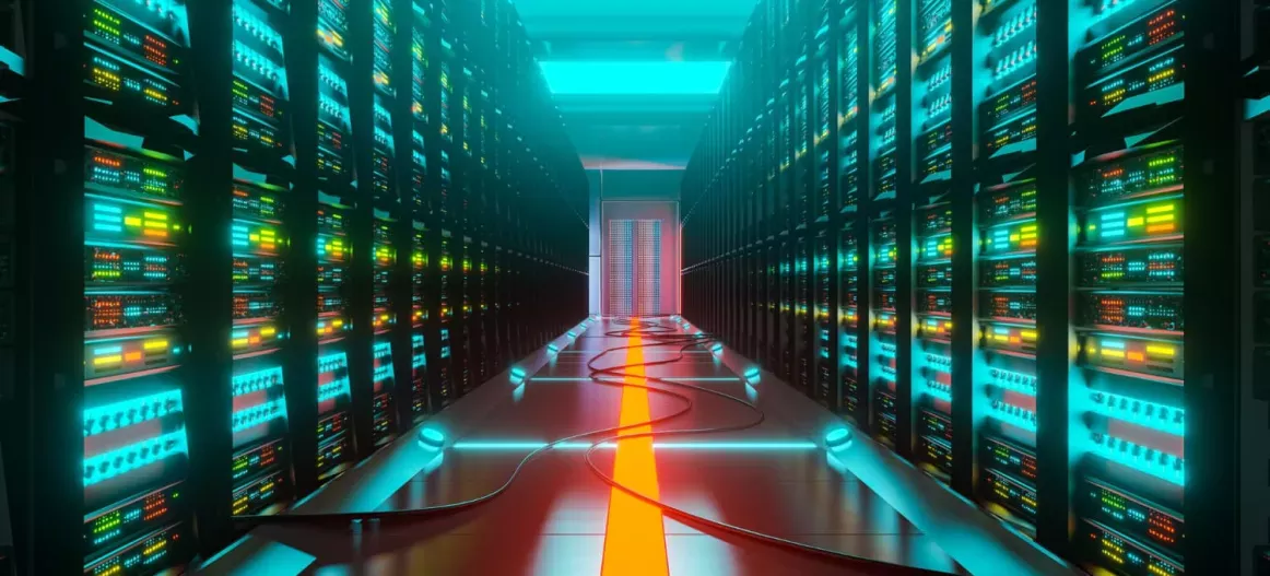 Photo de l'intérieur d'un datacenter