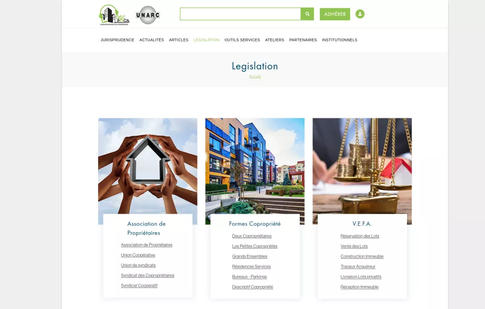 UNARC page legislation