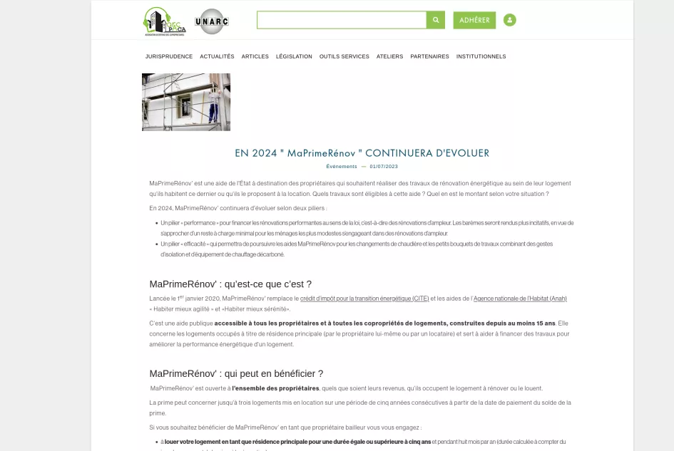 UNARC page actu detail