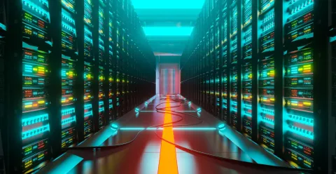 Photo de l'intérieur d'un datacenter