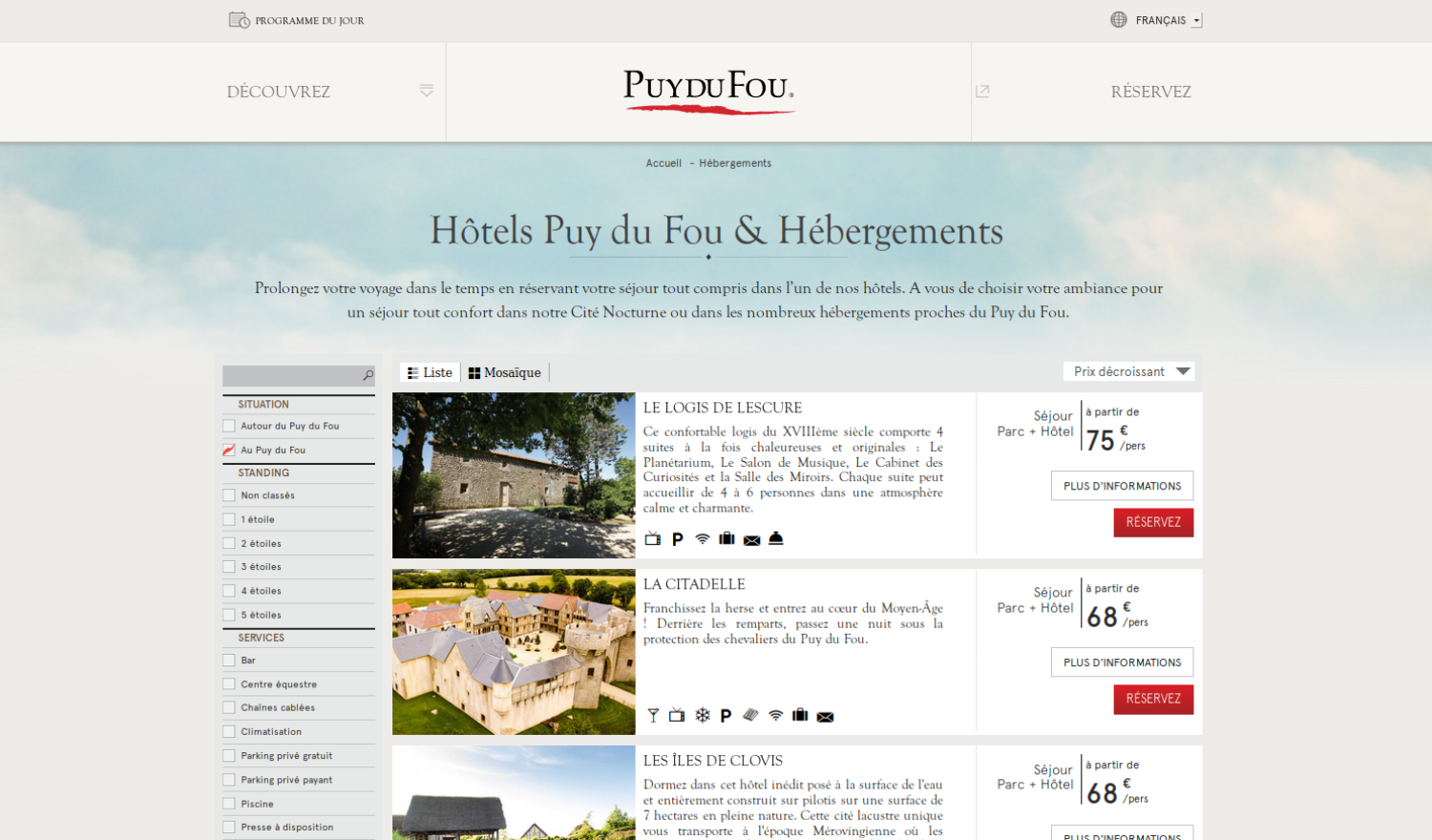 Puy du Fou hotels