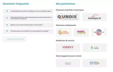Temperly - Espace FAQ et partenaires
