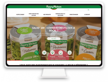 Screenshot du site Fleury Michon