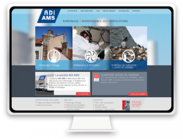 Screenshot du site Adiams