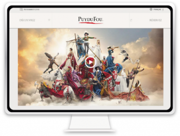 Screenshot du site Puy du Fou